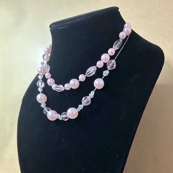 Pink Beaded Necklace - Picture 2 of 4